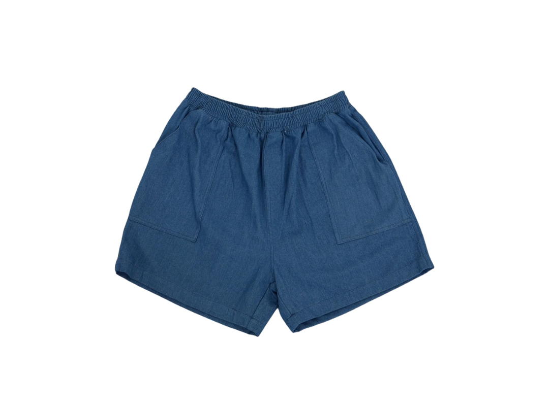 freakydaddyshop Freaky Daddy Sunny Shorts Blue Jean กางเกงขาสั้น ทรงใส่สบาย เหมาะกับทุกเพศทุกวัย
