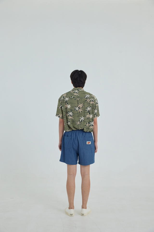 freakydaddyshop Freaky Daddy Sunny Shorts Blue Jean กางเกงขาสั้น ทรงใส่สบาย เหมาะกับทุกเพศทุกวัย - view 5