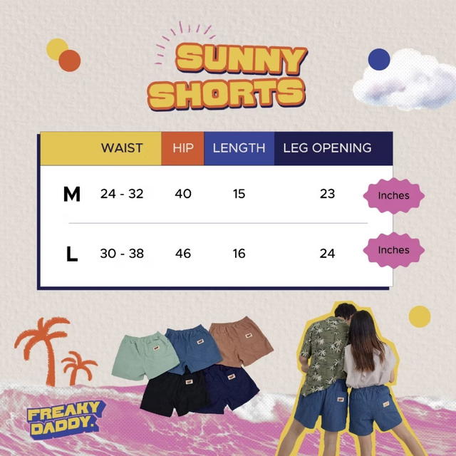 freakydaddyshop Freaky Daddy Sunny Shorts Navy กางเกงขาสั้น ทรงใส่สบาย เหมาะกับทุกเพศทุกวัย - view 6