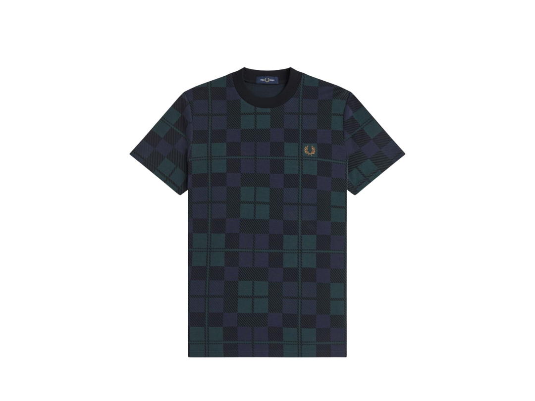 Fred Perry Fred Perry T-Shirt Black Watch Tartan