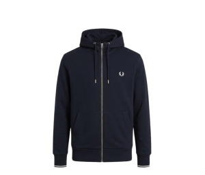 Buy Fred Perry Zip-Up Hoodie Navy at Sasom – Authentic and Ready to Ship