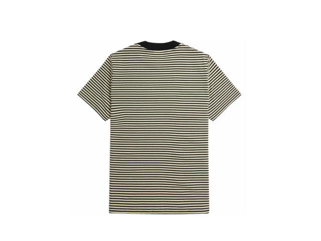 Fred Perry Fred Perry Fine Stripe Heavyweight T-Shirt Oatmeal - view 2
