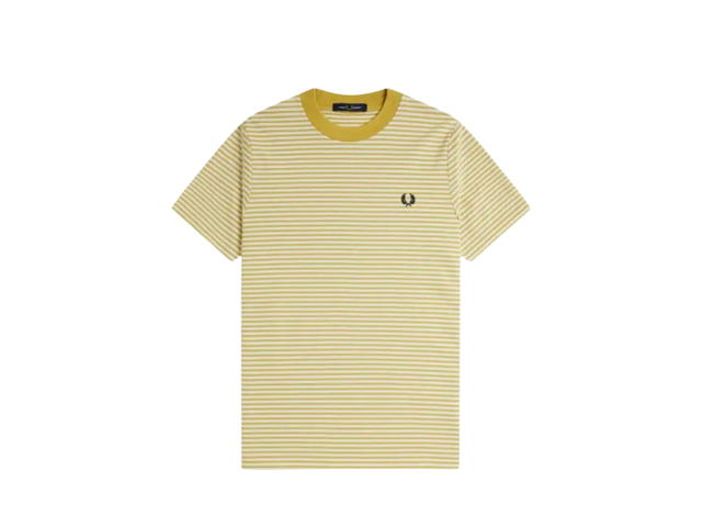 Fred Perry Fred Perry Fine Stripe T-Shirt Brown - view 1