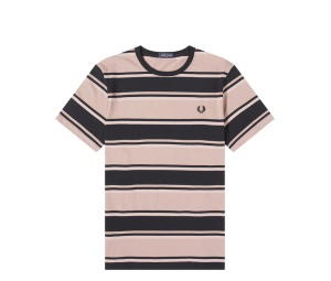 Buy Fred Perry Bold Stripe T-shirt Dark Pink at Sasom – Authentic and Ready to Ship