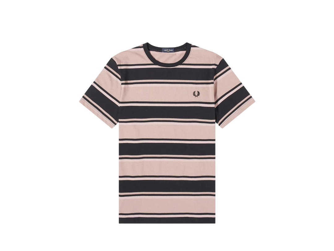 Fred Perry Fred Perry Bold Stripe T-shirt Dark Pink