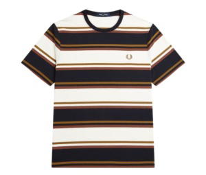 Buy Fred Perry Bold Stripe T-Shirt Ecru at Sasom – Authentic and Ready to Ship