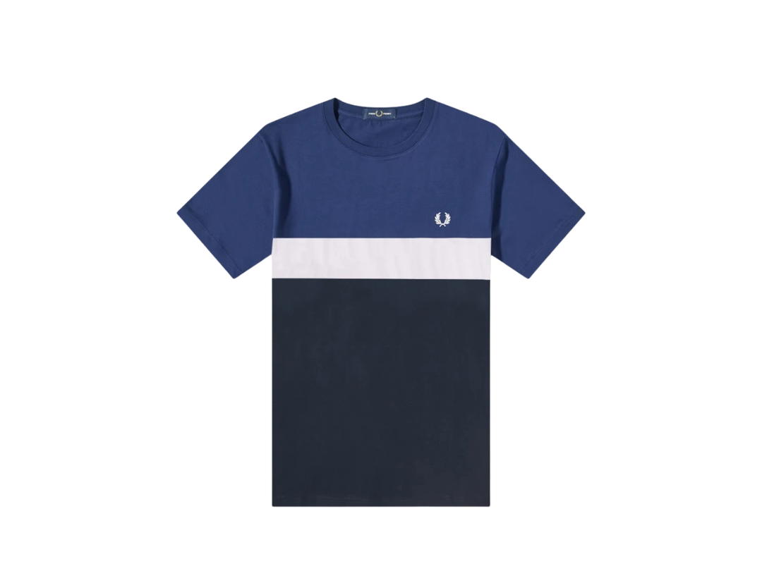 Fred Perry Fred Perry Block T-Shirt Navy