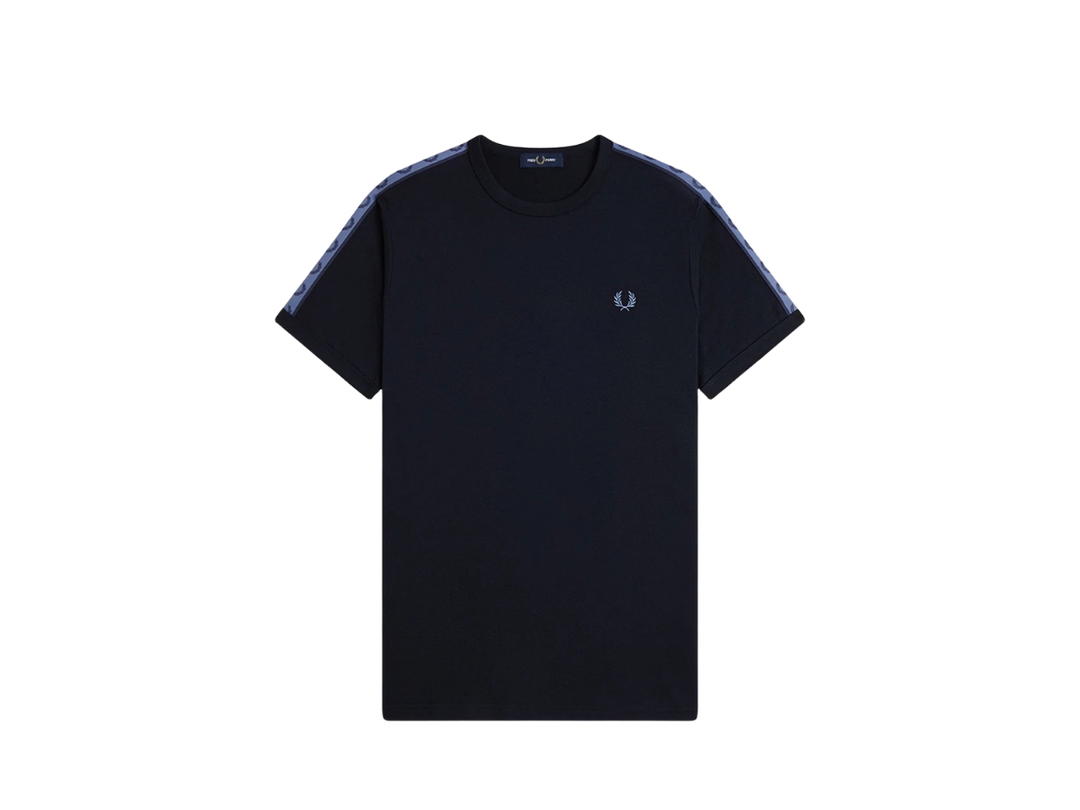 Fred Perry Fred Perry Contrast Tape Ringer T-shirt Navy Ace Blue