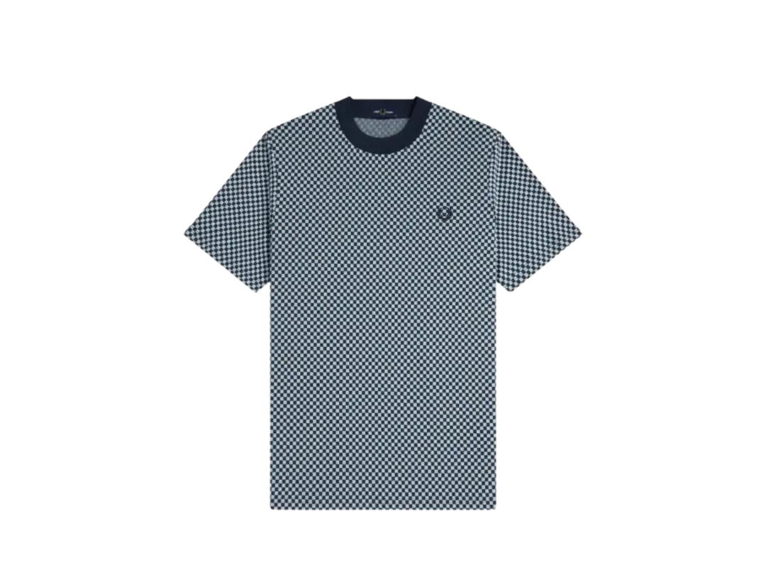 Fred Perry Fred Perry Checkerboard T-shirt Navy