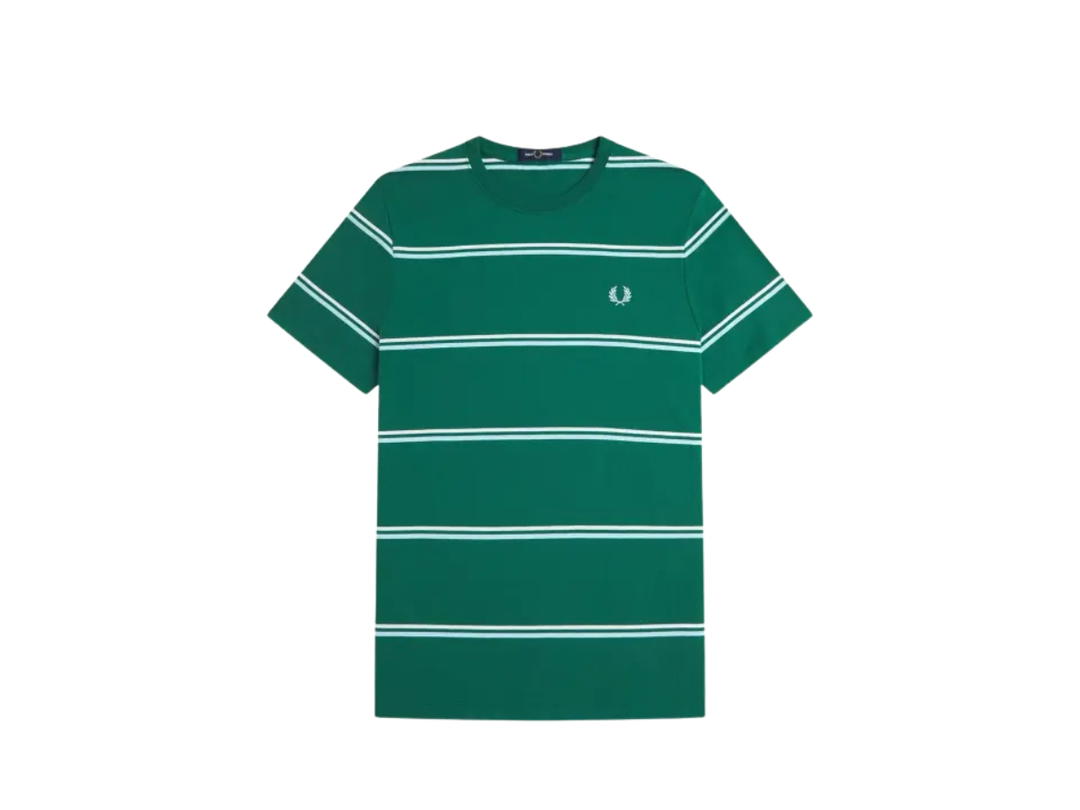 Fred Perry Fred Perry Fine Stripe T-shirt Green