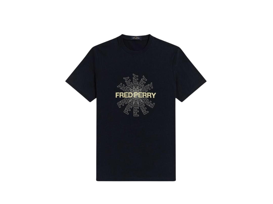 Fred Perry Fred Perry Graphic Azul Marinho para Homem T-Shirt Black