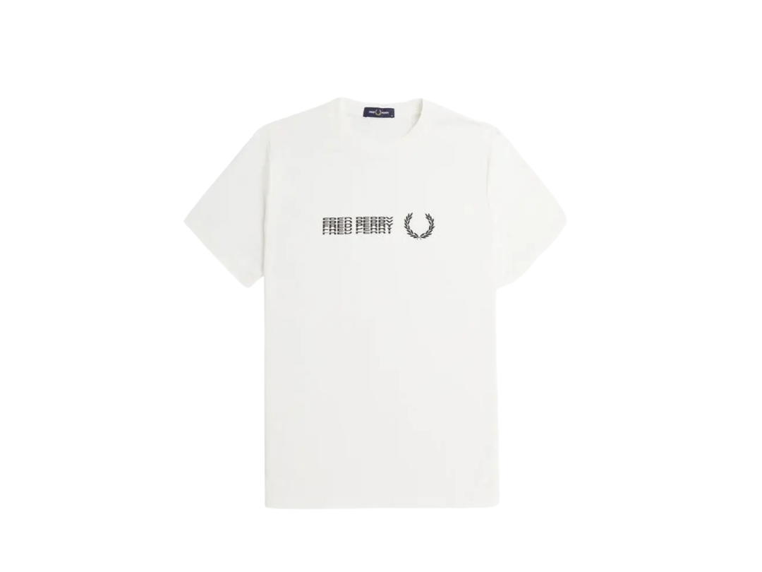 Fred Perry Fred Perry Split Graphic T-shirt White
