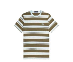 Buy Fred Perry Stripe T-shirt Green at Sasom – Authentic and Ready to Ship