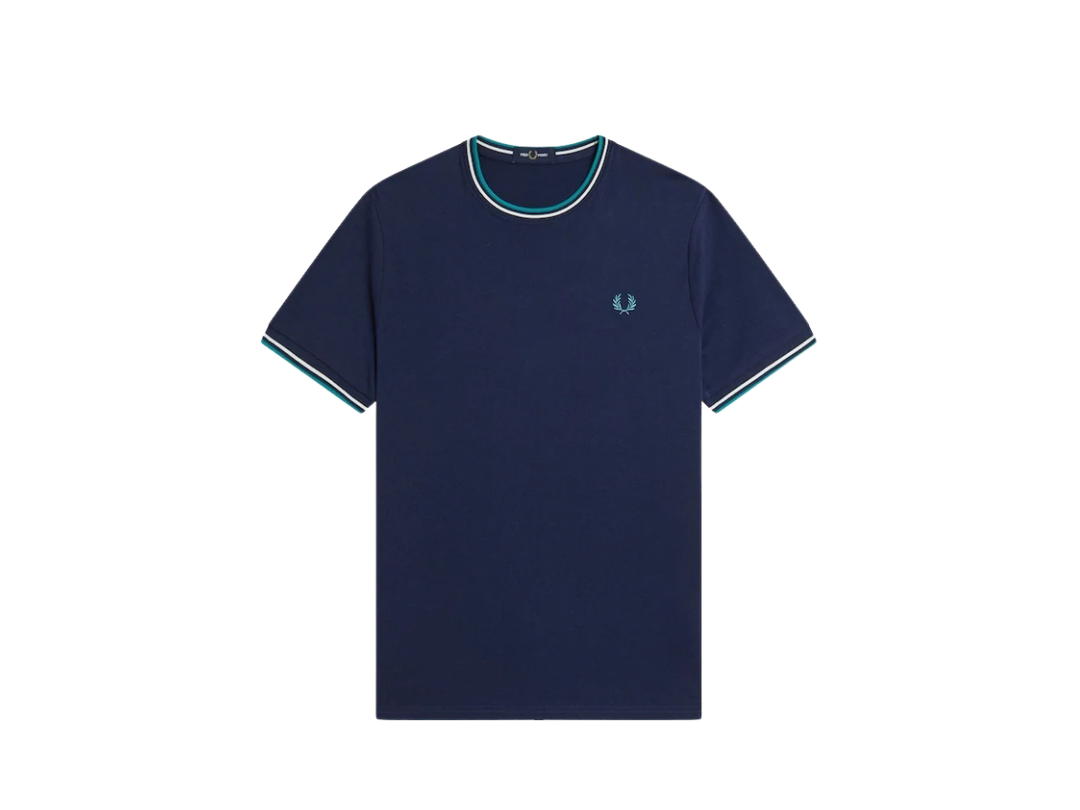 Fred Perry Fred Perry Twin Tipped Logo T-Shirt Dark Blue