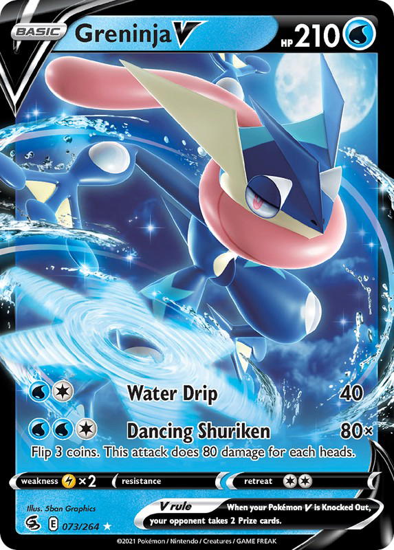 Pokemon Pokemon Greninja V [FST 073/264] Sword & Shield "Fusion Strike" (EN)