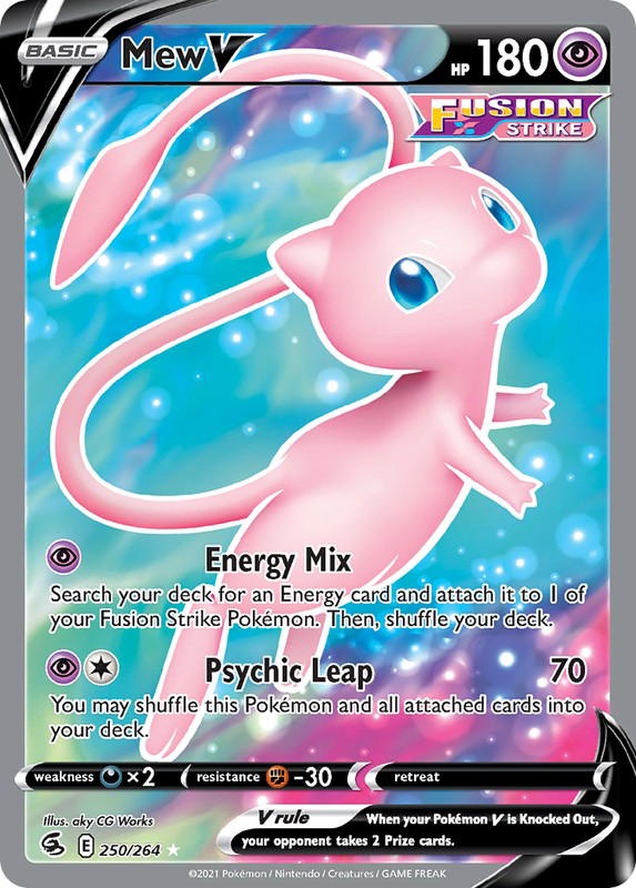 Pokemon Pokemon Mew V RU [FST 250/264] Sword & Shield "Fusion Strike" (EN)