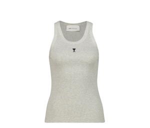 Buy Ami Paris Ami De Coeur Tank Top Heather Grey (Women's) at Sasom – Authentic and Ready to Ship