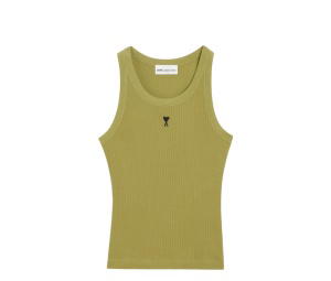 Buy Ami Paris De Coeur Tanktop Green at Sasom – Authentic and Ready to Ship
