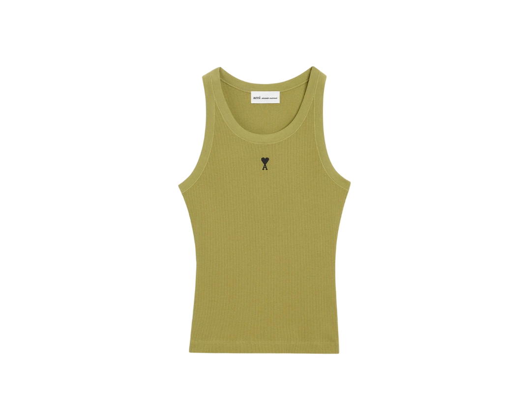 Ami Paris Ami Paris De Coeur Tanktop Green
