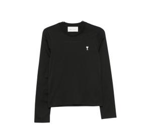 Buy Ami Paris Long Sleeve Top Black at Sasom – Authentic and Ready to Ship