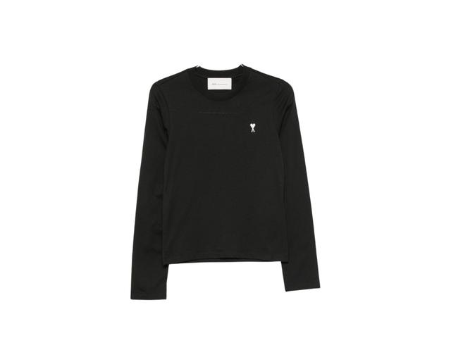 Ami Paris Ami Paris Long Sleeve Top Black - view 1