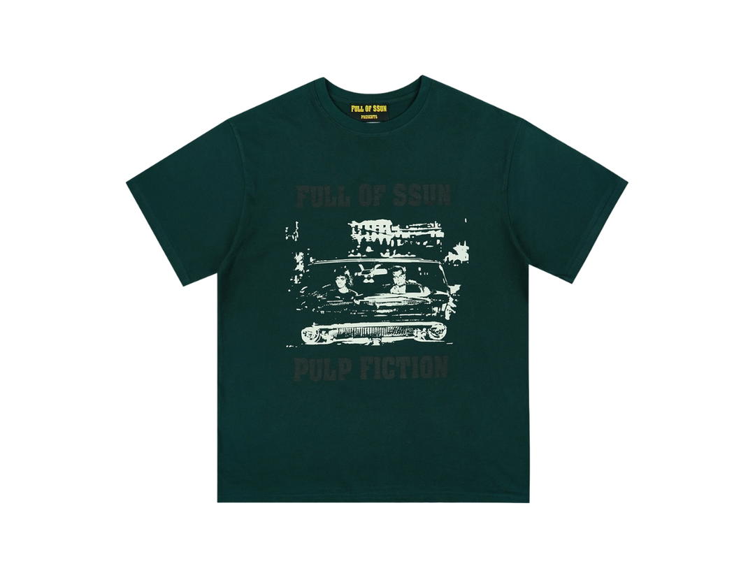 Full of Ssun Full of Ssun Pulp Fiction Drive T-shirts (Dark Green)