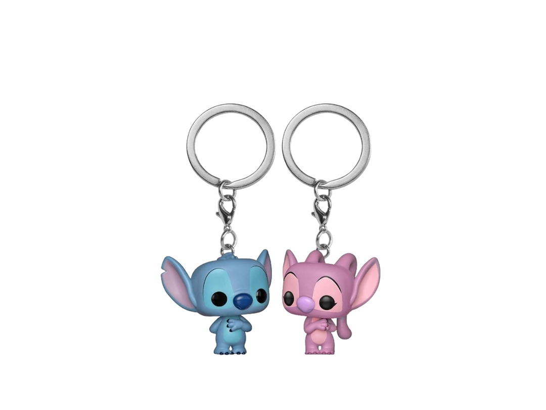 Funko Funko POP! (36370) - Stitch & Angel Pocket POP! Keychain: Lilo&Stitch by Funko (Pack 2)