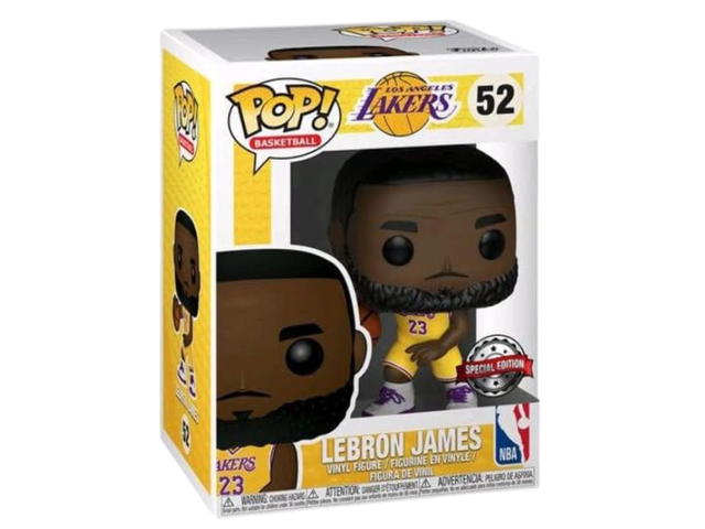 Funko Funko Pop Basketball NBA LeBron James Lakers (Yellow Jersey) Footlocker Exclusive Figure #52 - view 1