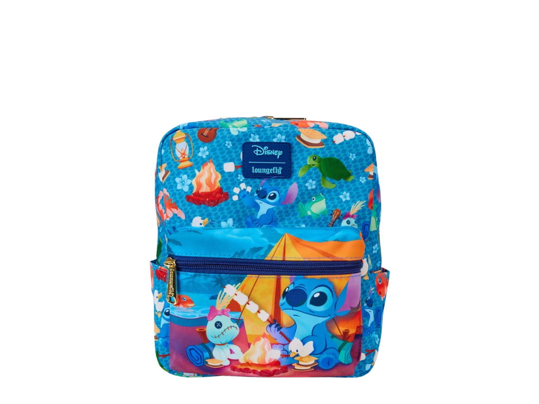 Funko Funko POP! - (WDBK3646) : Stitch Camping Cuties Nylon Square Mini Backpack by Loungefly