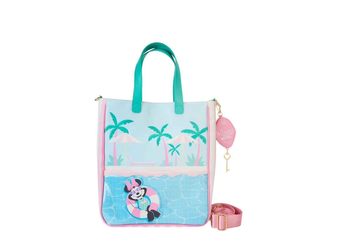 Funko Funko (WDTB3016) : Minnie Mouse Vacation Style Poolside Tote Bag with Coin Bag by Loungefly