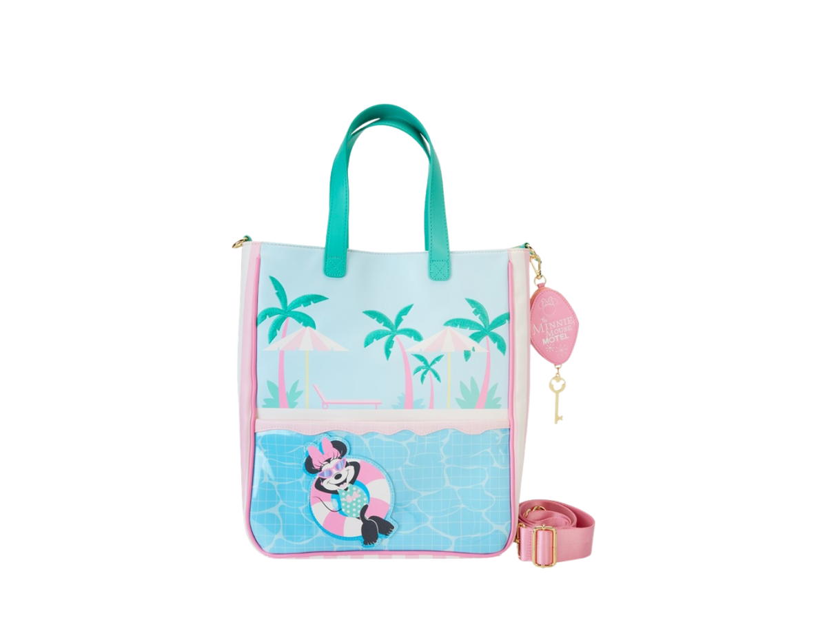 Funko Funko (WDTB3016) : Minnie Mouse Vacation Style Poolside Tote Bag with Coin Bag by Loungefly
