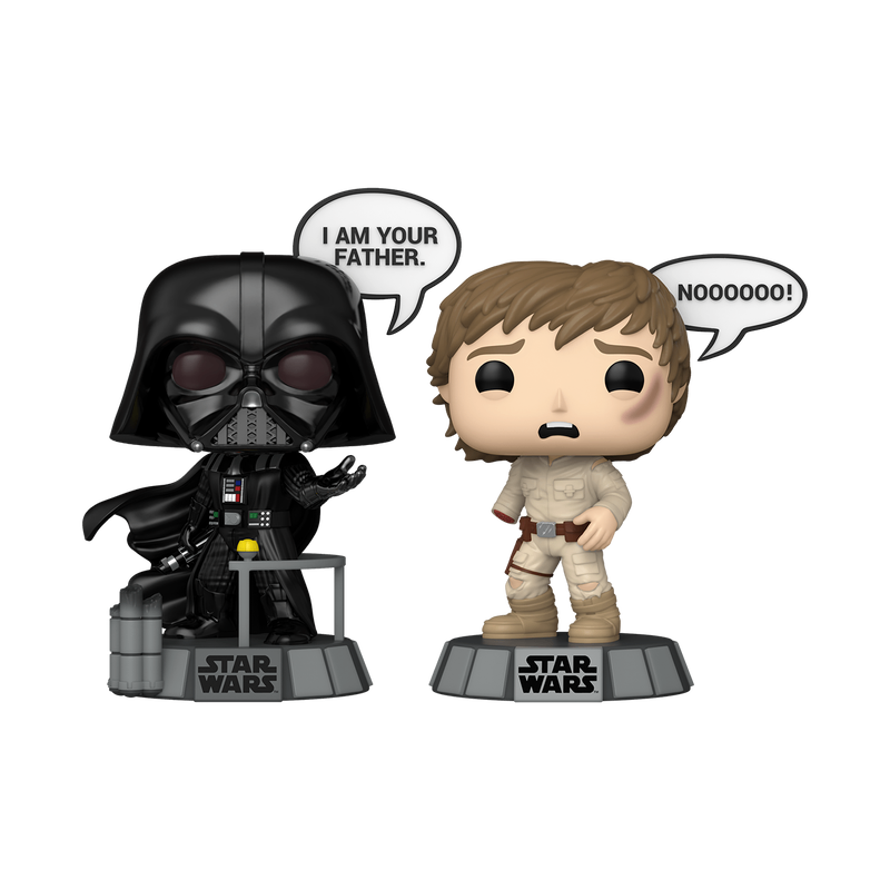 Funko Funko POP! (83594): Darth Vader & Luke Skywalker (I Am Your Father) POP! Sayings: Star Wars (Pack 2)
