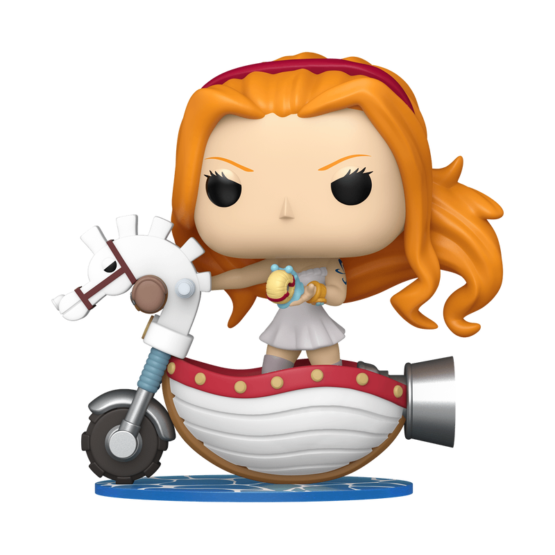 Funko Funko POP! (85281): Nami with White Hobby Horse (128)(Exclusive) POP! Rides Deluxe: One Piece
