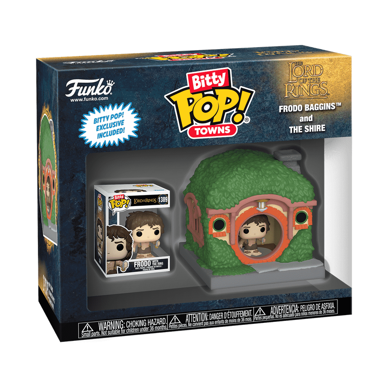 Funko Funko POP! Frodo Baggins with The Shire Bitty POP! Town: The lord Of The Ring by Funko