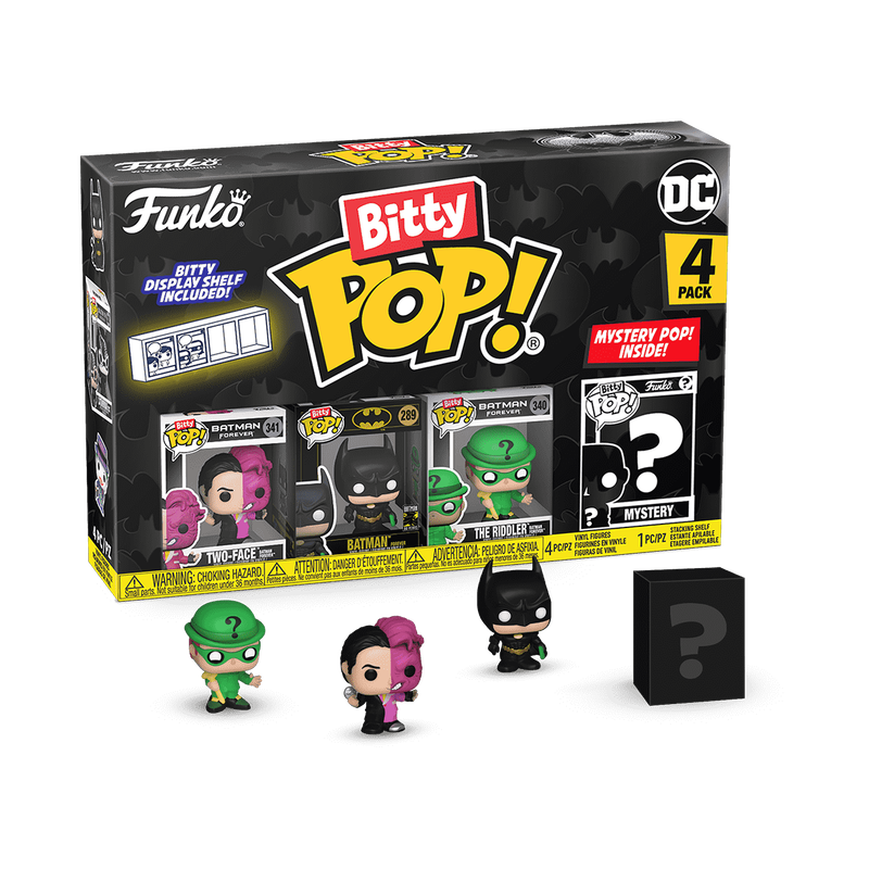 Funko Funko POP! Two-Face, Batman, The Riddler Forever ver. Bitty POP!: Batman 85th by Funko (Pack 4)