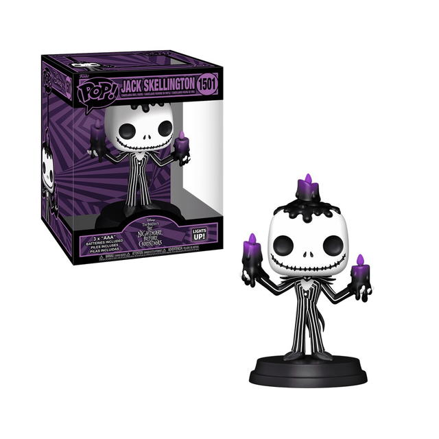 Funko Jack Skellington Holding Candles ver. (Light Up!)(1501) POP! Super 6": The Nightmare Before Christmas by Funko - view 3