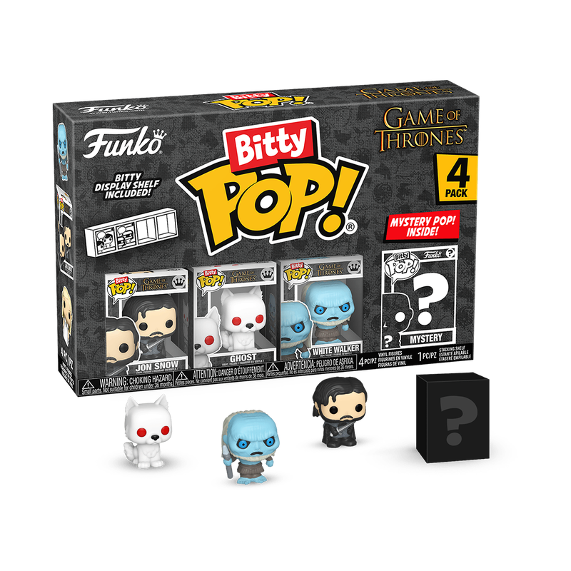 Funko Jon Snow, Ghost, White Walker Bitty POP!: Game of Thrones (Pack 4)