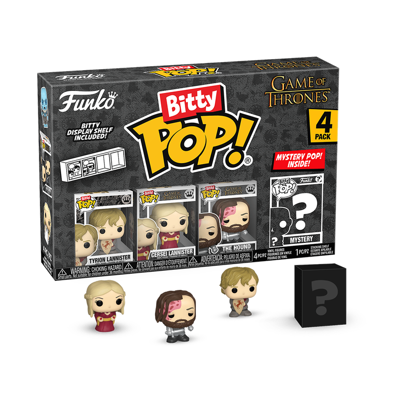 Funko Tyrion Lannister, Cersei Lannister, The Hound Bitty POP!: Game of Thrones (Pack 4)