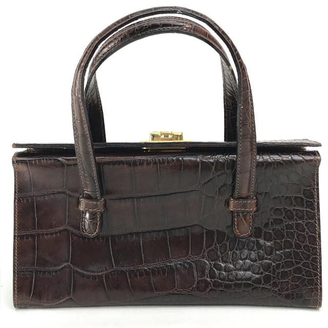 Furla Furla Embossing Mini bag Tote Bag Embossed Leather Brown/GoldHardware - view 2