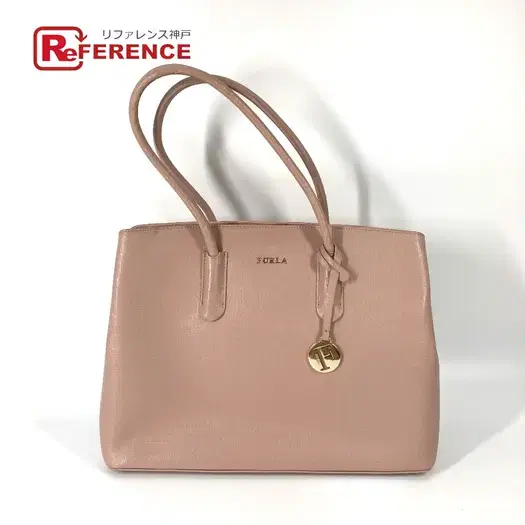 Buy FURLA logo Tote Bag Shoulder bag Hand Bag Leather pink at Sasom – Authentic and Ready to Ship