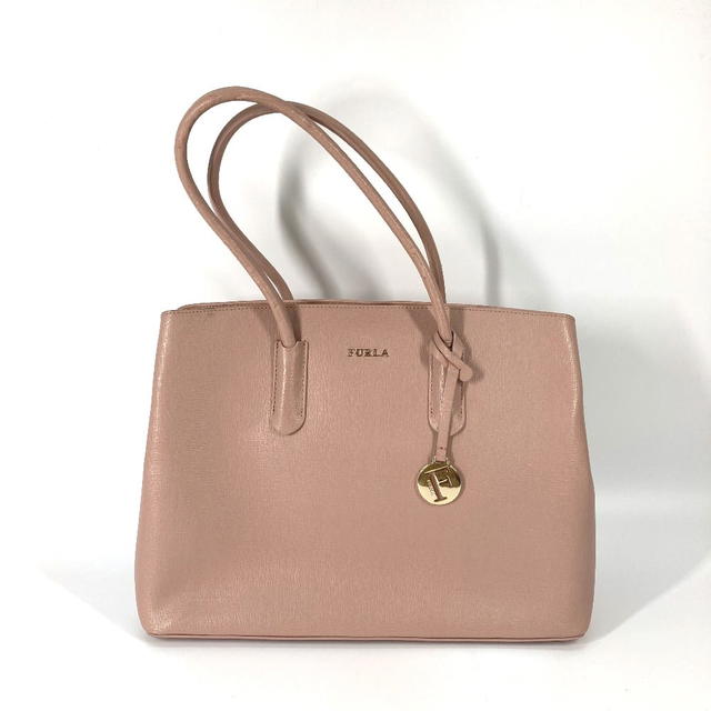 Furla FURLA logo Tote Bag Shoulder bag Hand Bag Leather pink - view 2