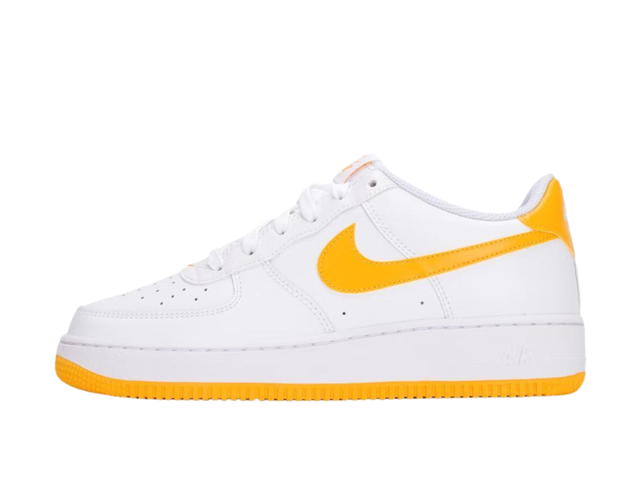 Nike Nike Air Force 1 Low Top Skateboarding White Yellow Teenagers - view 2