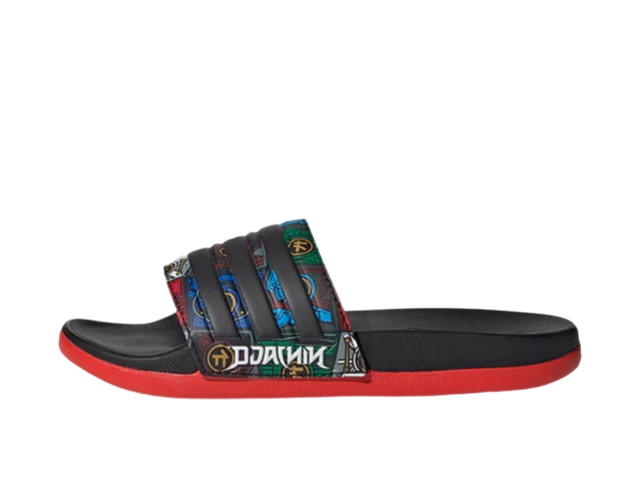adidas adidas x LEGO Adilette Series Slippers Black Red Kids - view 2