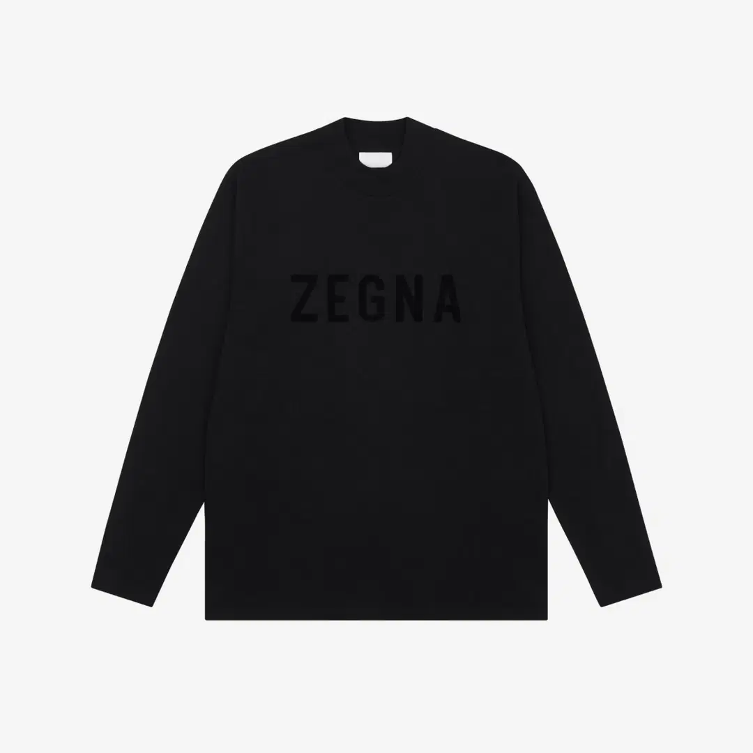 Fear of God Fear of God x Ermenegildo Zegna Cotton Long Sleeve T-Shirt Black