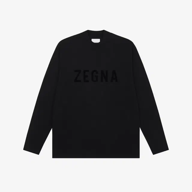 Fear of God Fear of God x Ermenegildo Zegna Cotton Long Sleeve T-Shirt Black - view 2