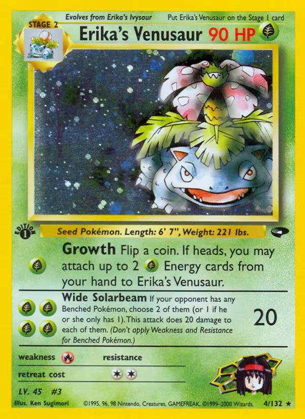 Pokemon Pokemon Erika's Venusaur H [G2 4/132] Gym "Gym Challenge" [Holo] (EN)