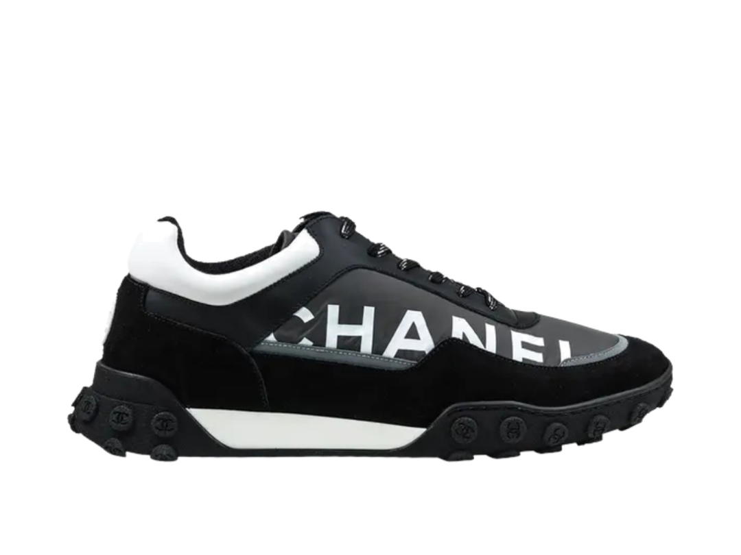 Chanel Chanel Nylon Lace-Up Grey Black