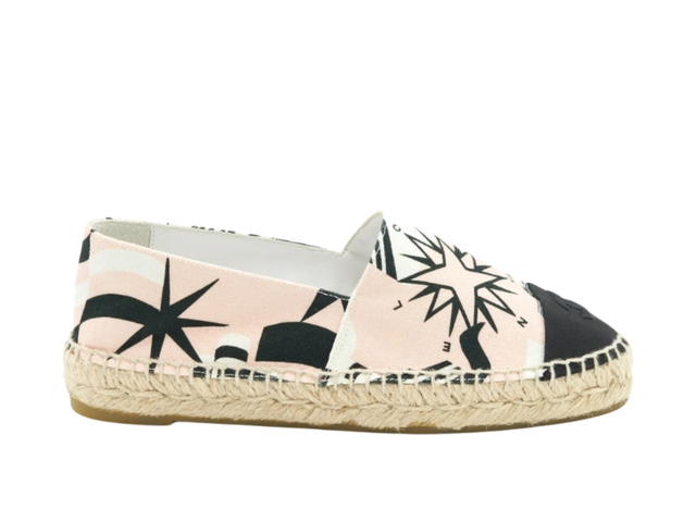 Chanel Chanel CC Cap Toe Espadrilles Canvas Pink (W) - view 1
