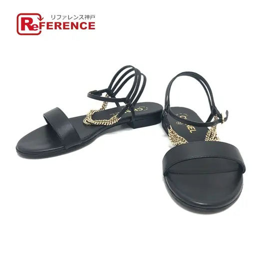 Buy G45169 23B Triple Chain CC Mark Charm Sandals Shoes Apparel ShoesSandals at Sasom – Authentic and Ready to Ship