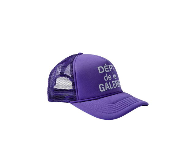 Gallery Dept. Gallery Dept. Logo-Print Canvas And Mesh Trucker Cap Purple - view 1